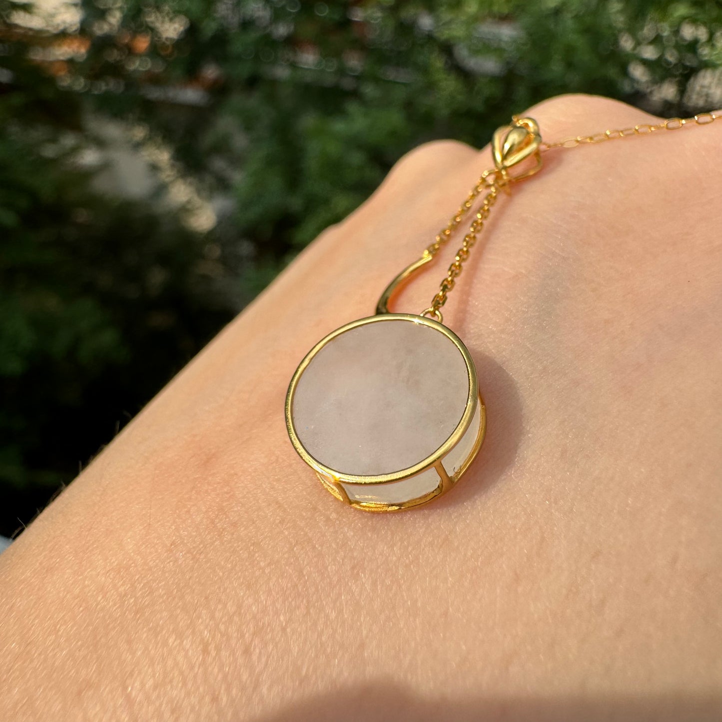 18k Lunar Jadeite Pendant