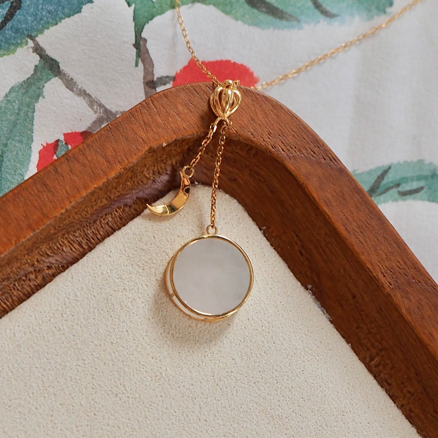 18k Lunar Jadeite Pendant