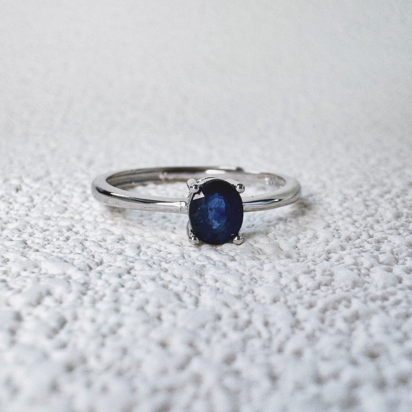 Nocturne Oval Sapphire Ring