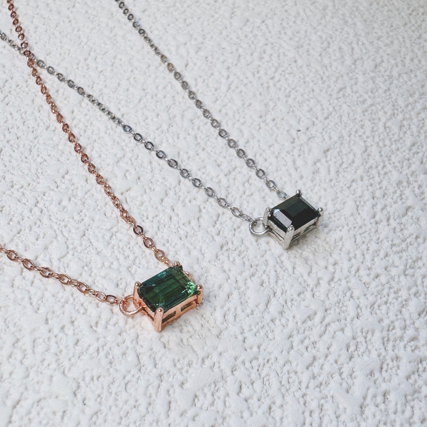 Terra Emerald-Cut Tourmaline Necklace