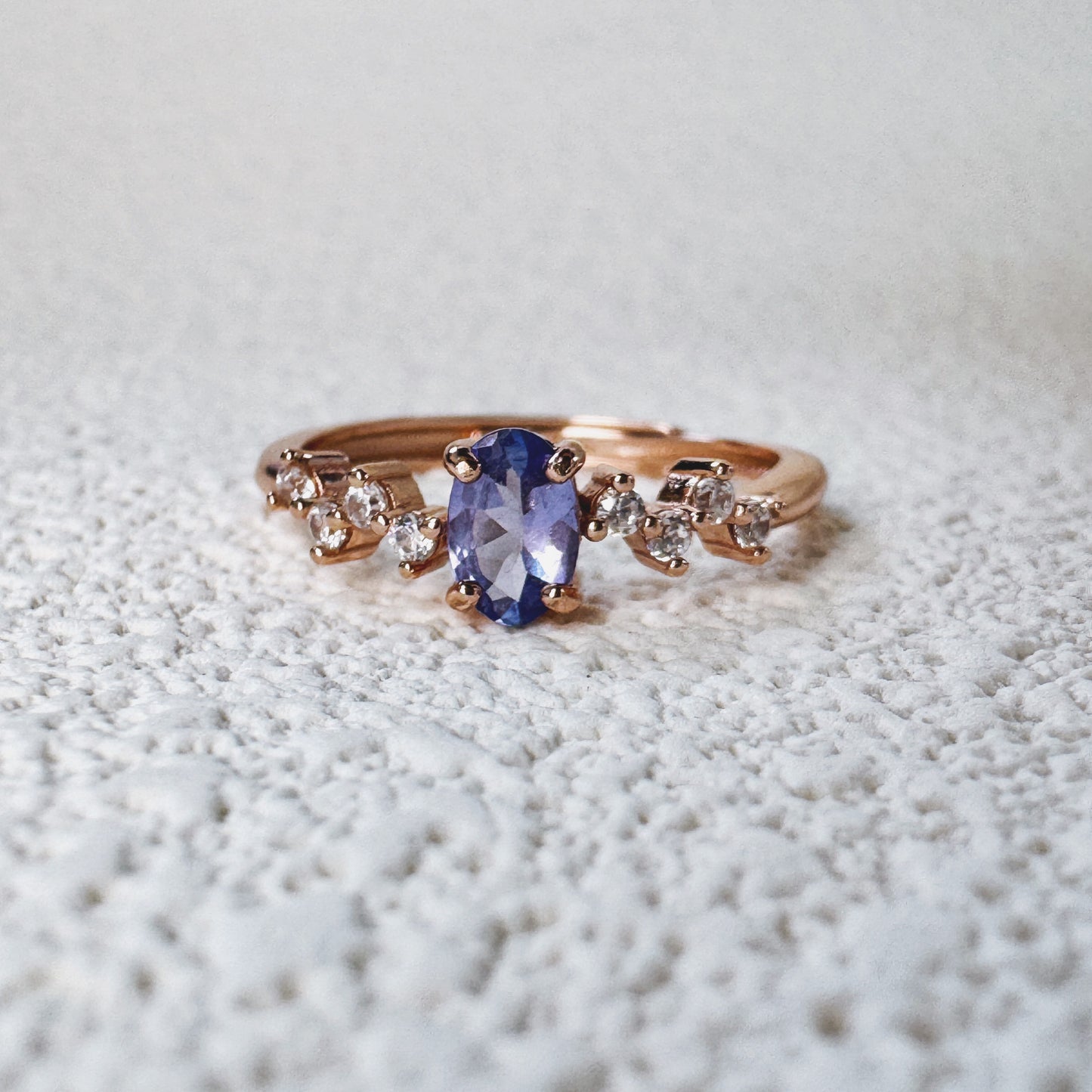 Petal Tanzanite Ring