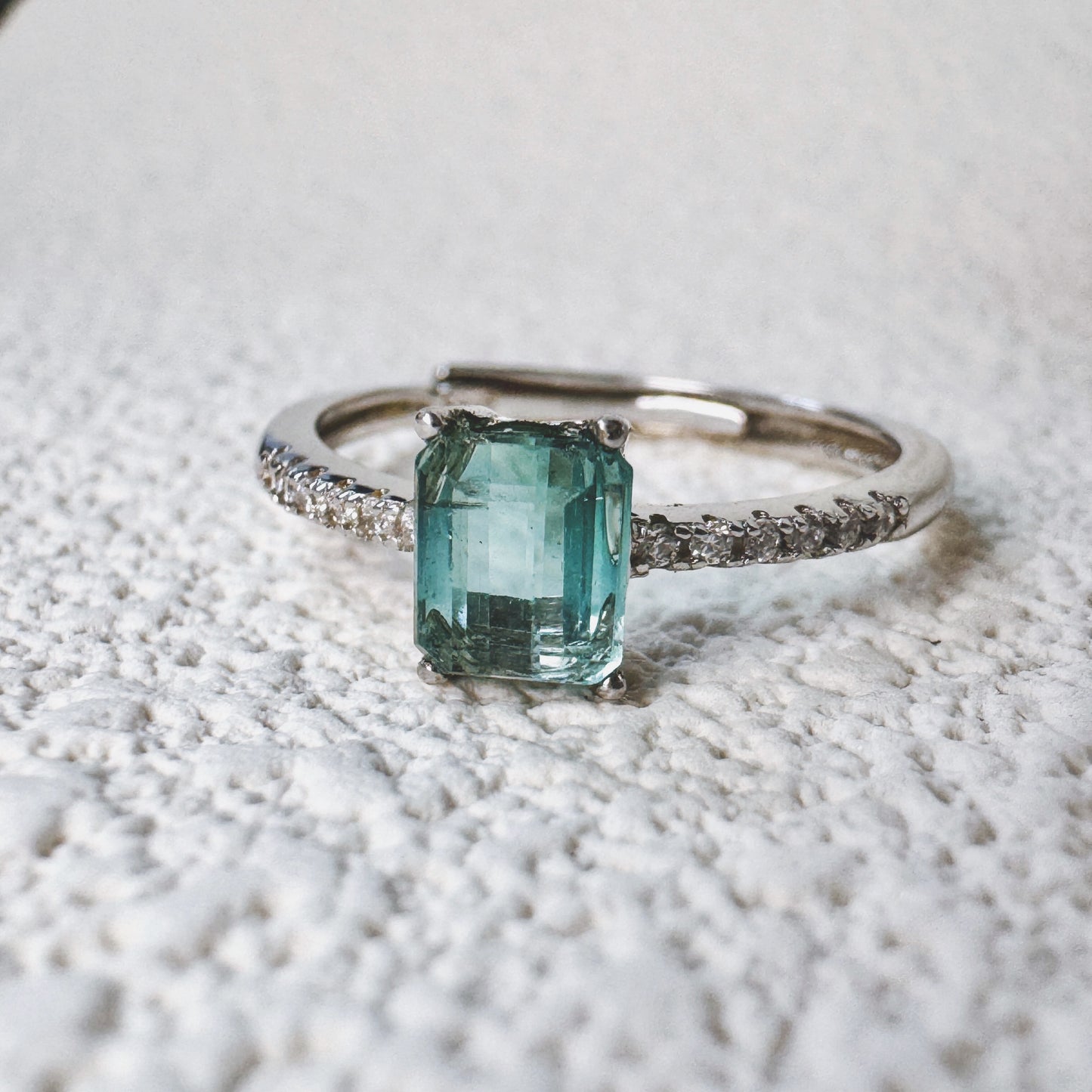 Terra Emerald-Cut Tourmaline Ring