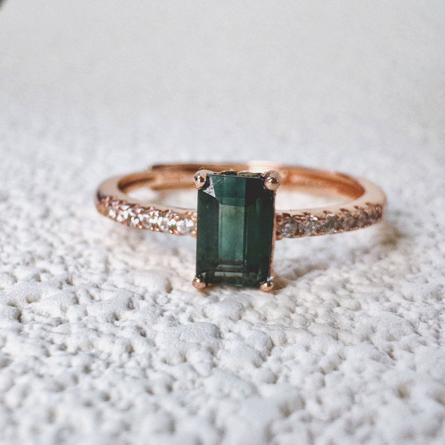 Terra Emerald-Cut Tourmaline Ring