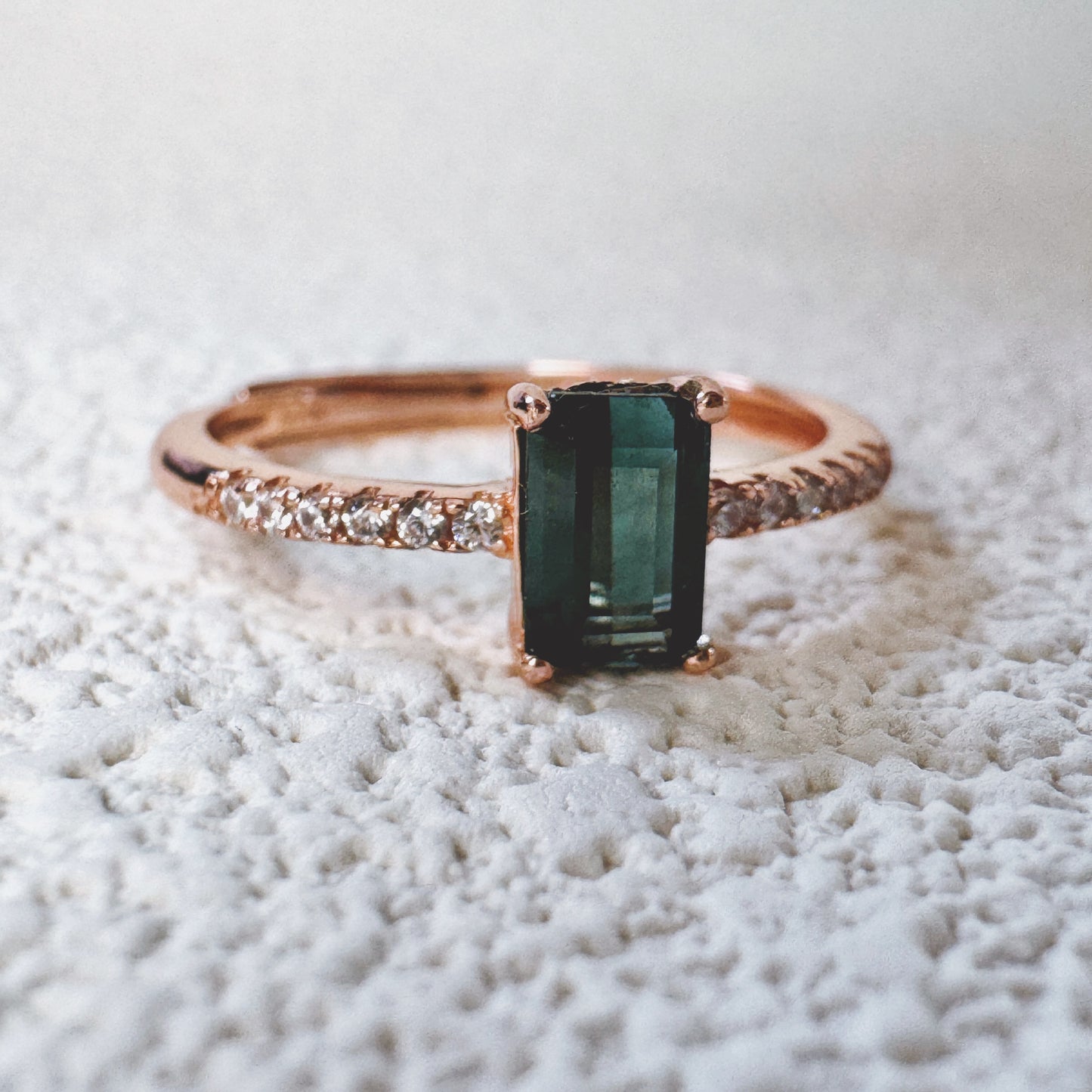 Terra Emerald-Cut Tourmaline Ring