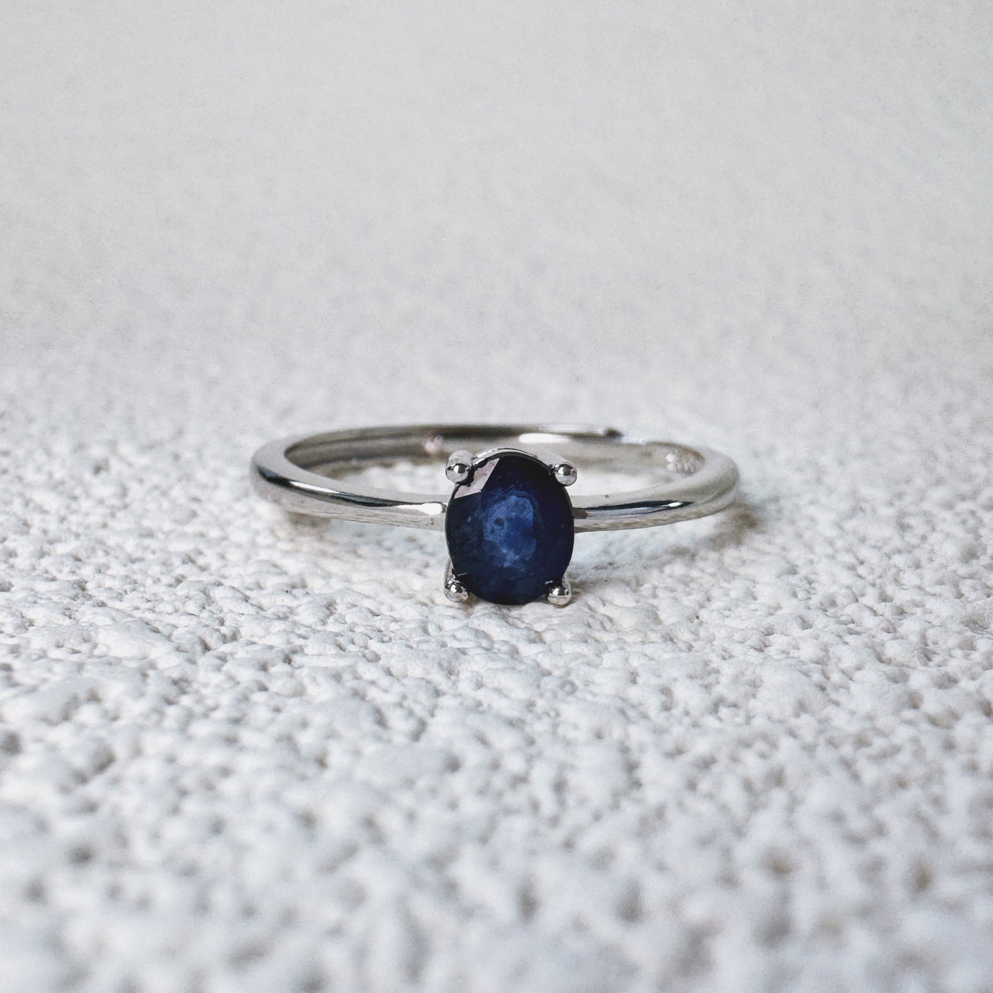 Nocturne Oval Sapphire Ring