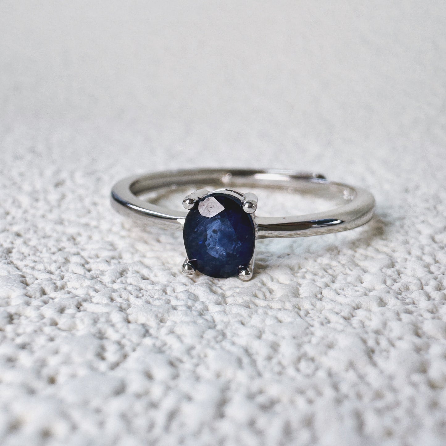 Nocturne Oval Sapphire Ring