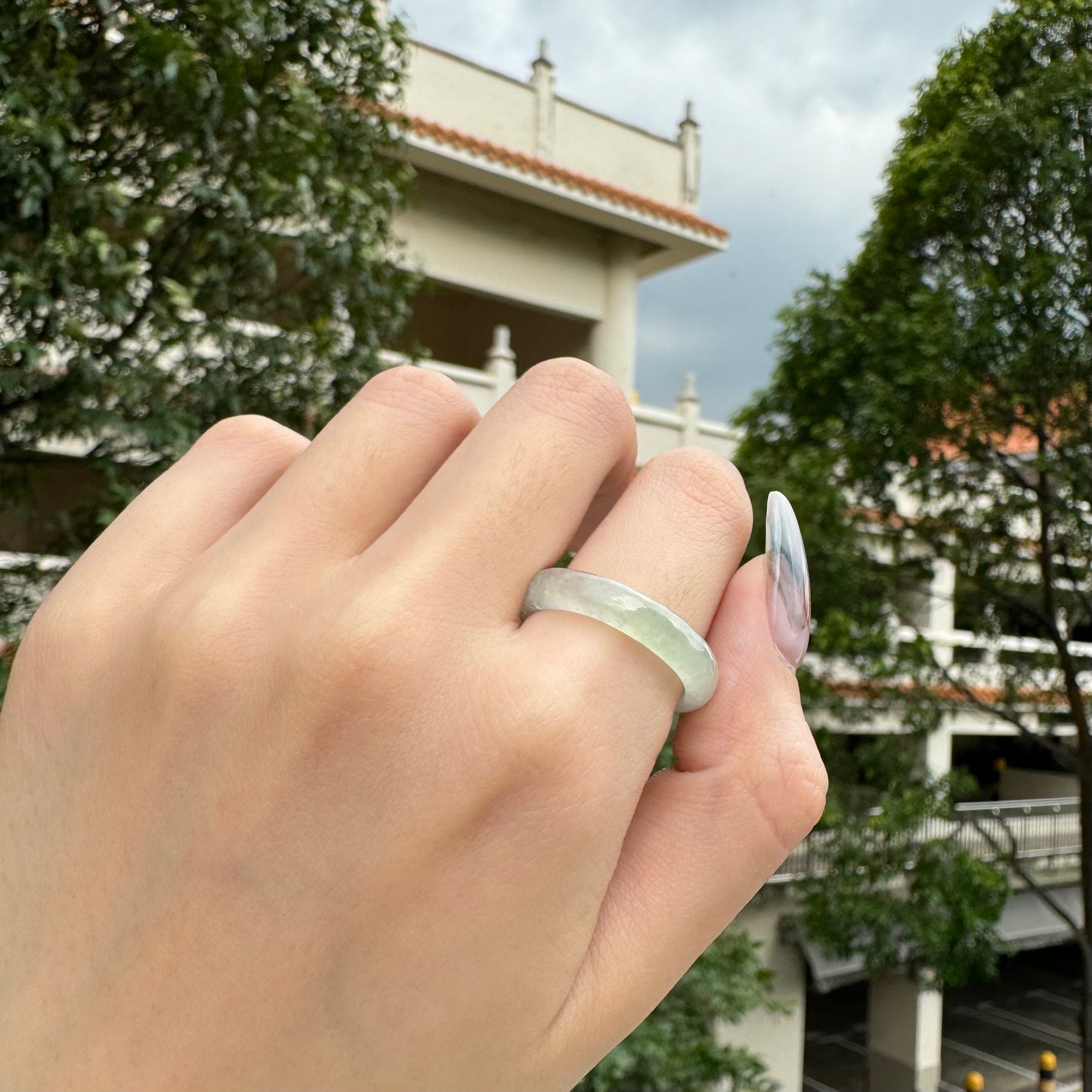 Icy Jadeite Ring- HK17