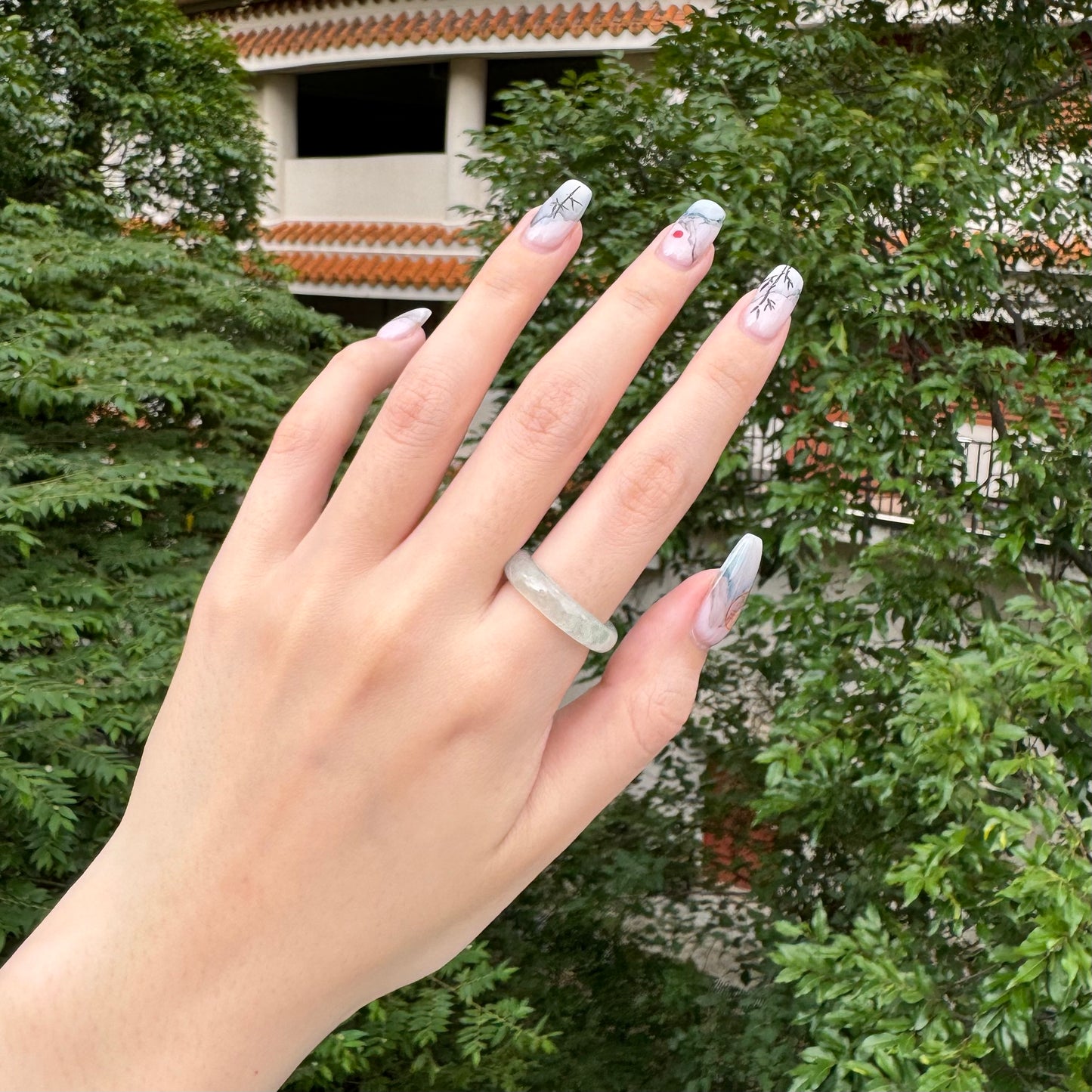Icy Jadeite Ring- HK14