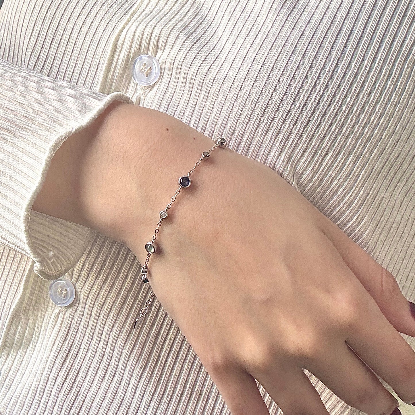Selas Sapphire x Jadeite Bracelet
