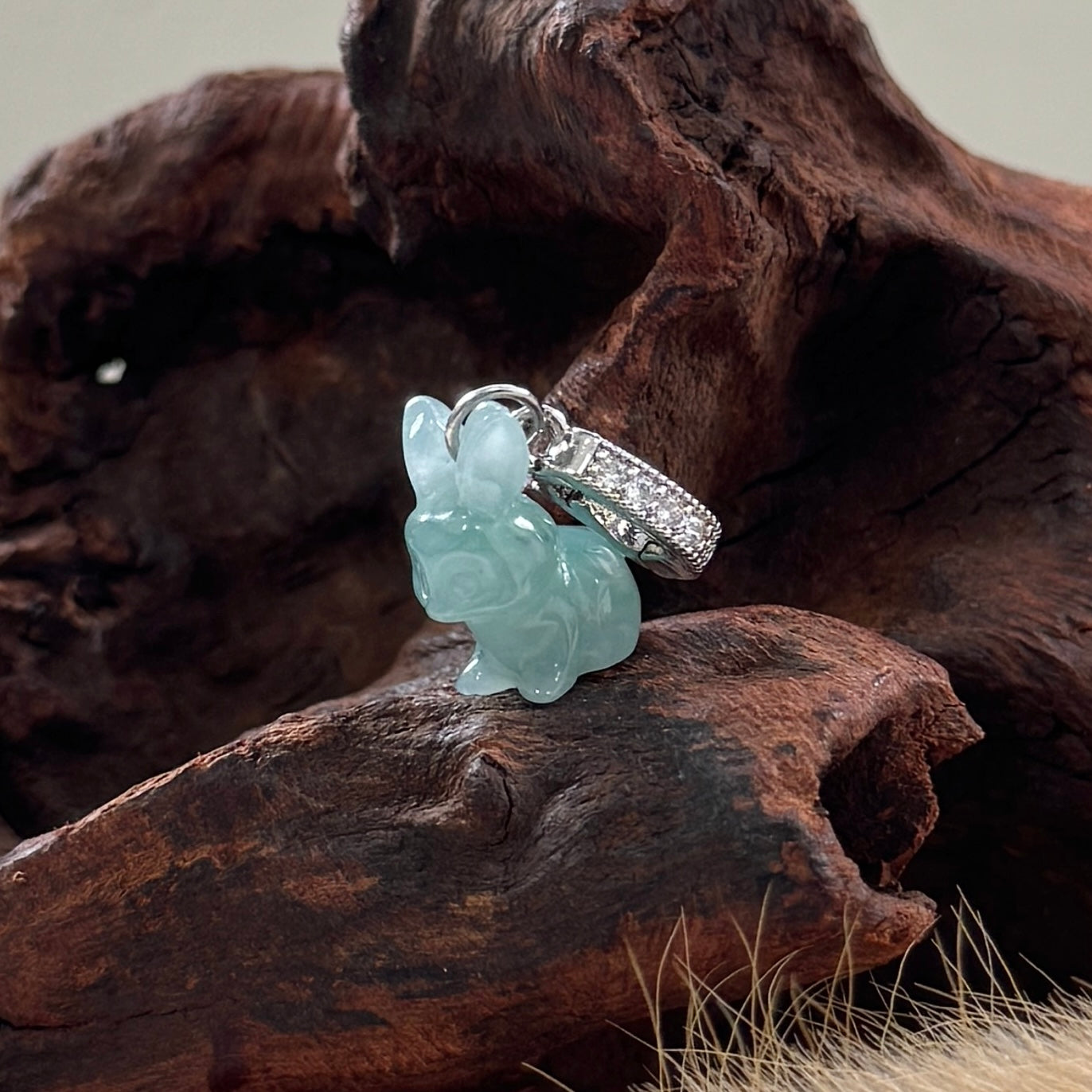 Hare Jadeite Charm