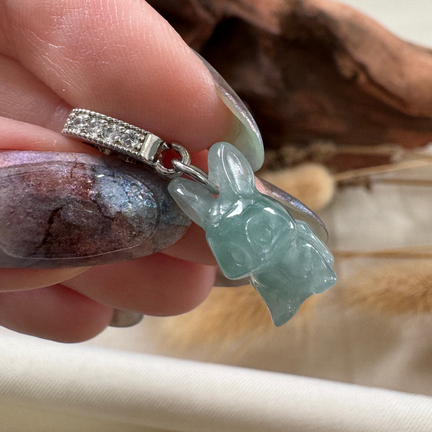 Hare Jadeite Charm