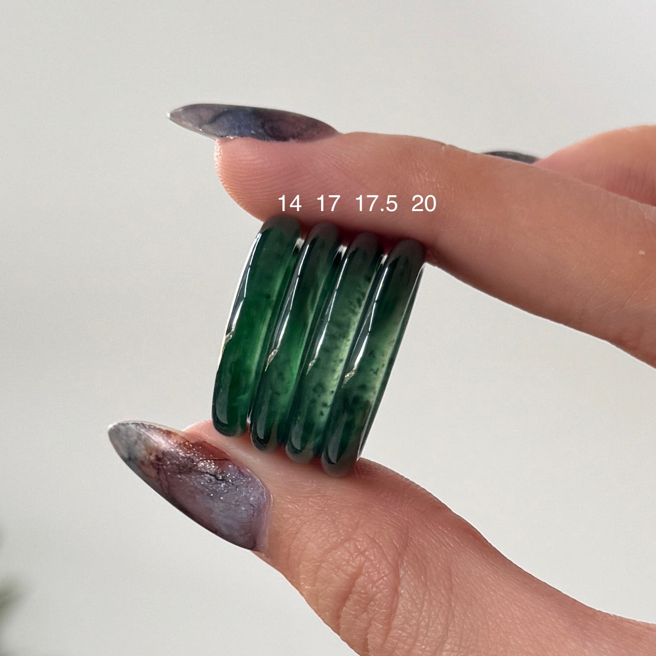 Qing Jadeite Rings