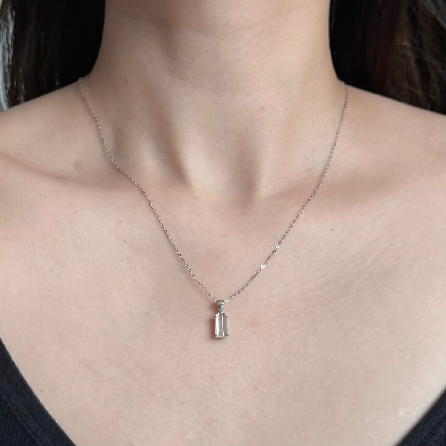 ICY OBLONG JADEITE NECKLACE