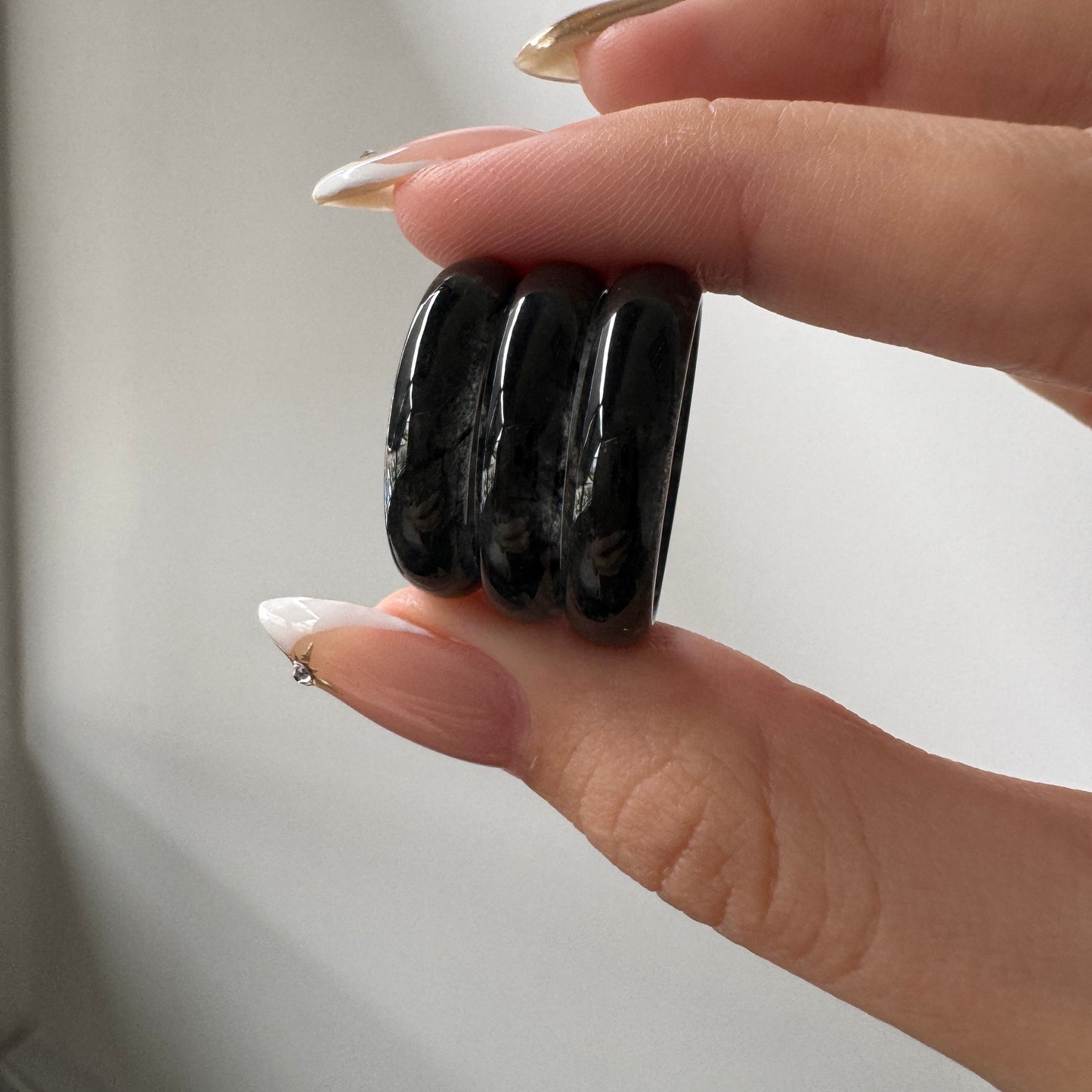 Noir Jadeite Rings
