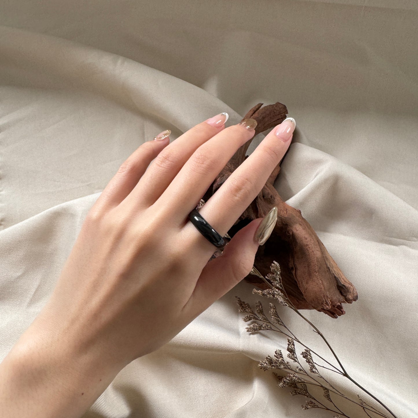 Noir Jadeite Rings