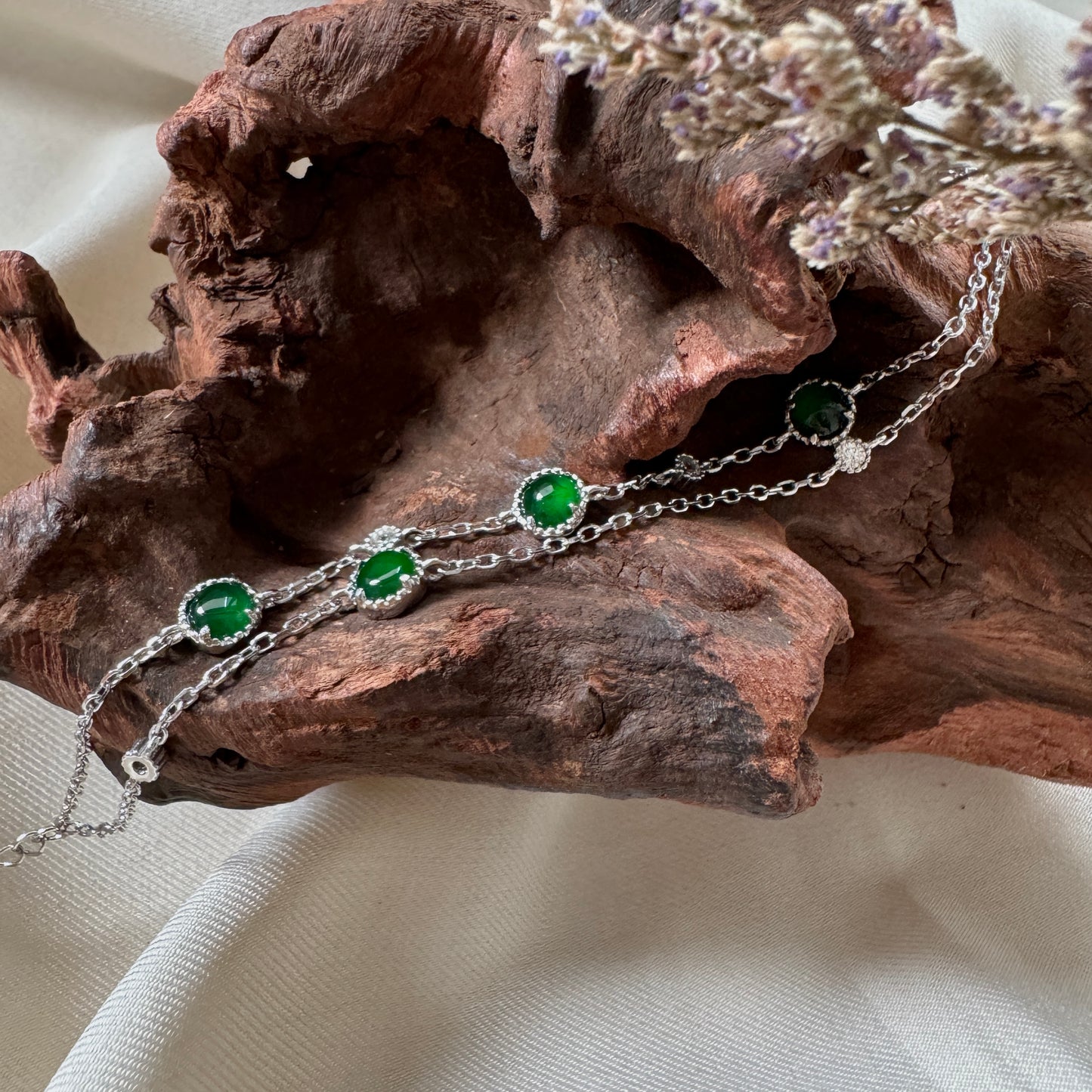 Cleo Jadeite Bracelet