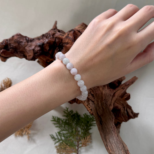 STACK | Lavender Osmanthus Jadeite Beaded Bracelet