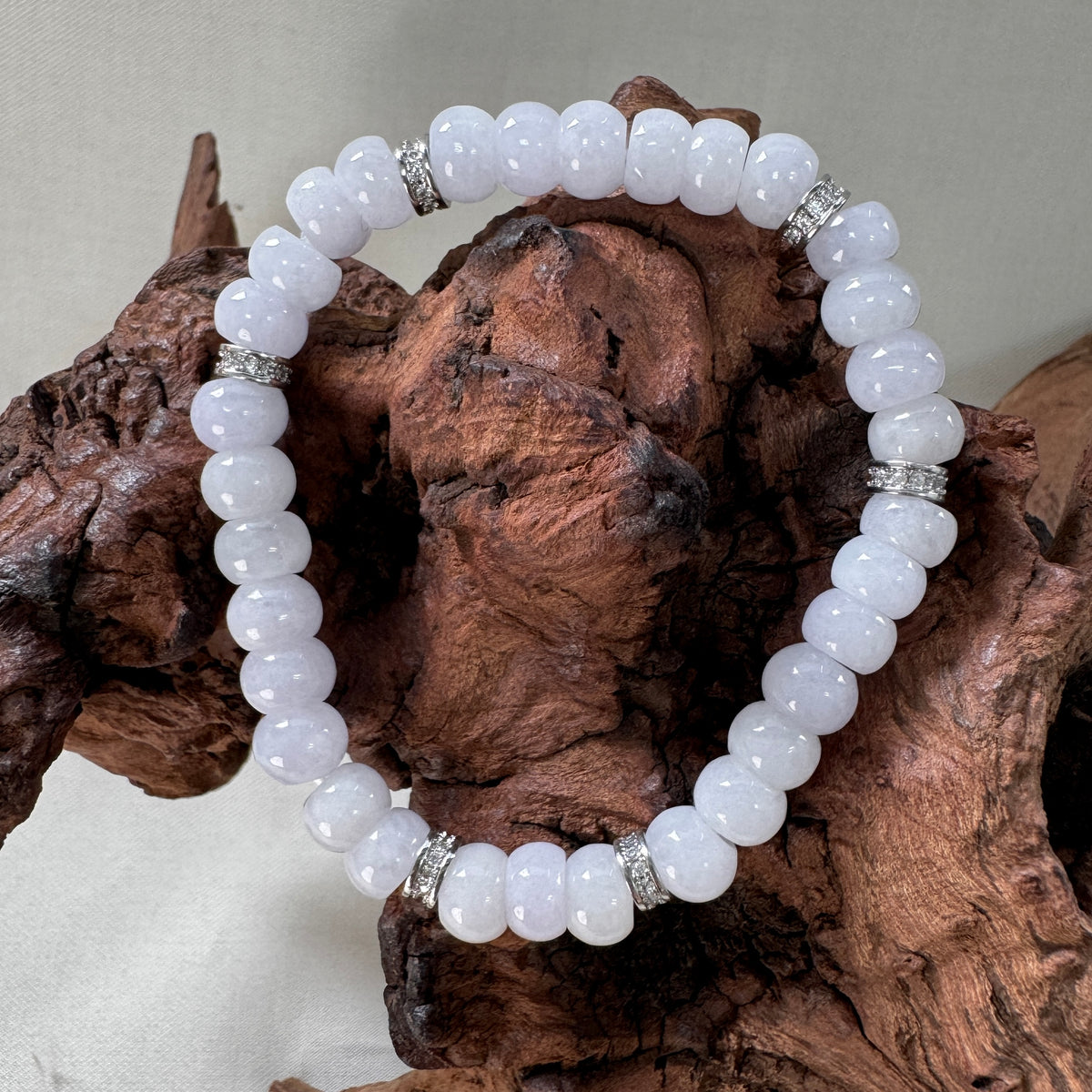 STACK | Lavender Jadeite Abacus Beaded Bracelet