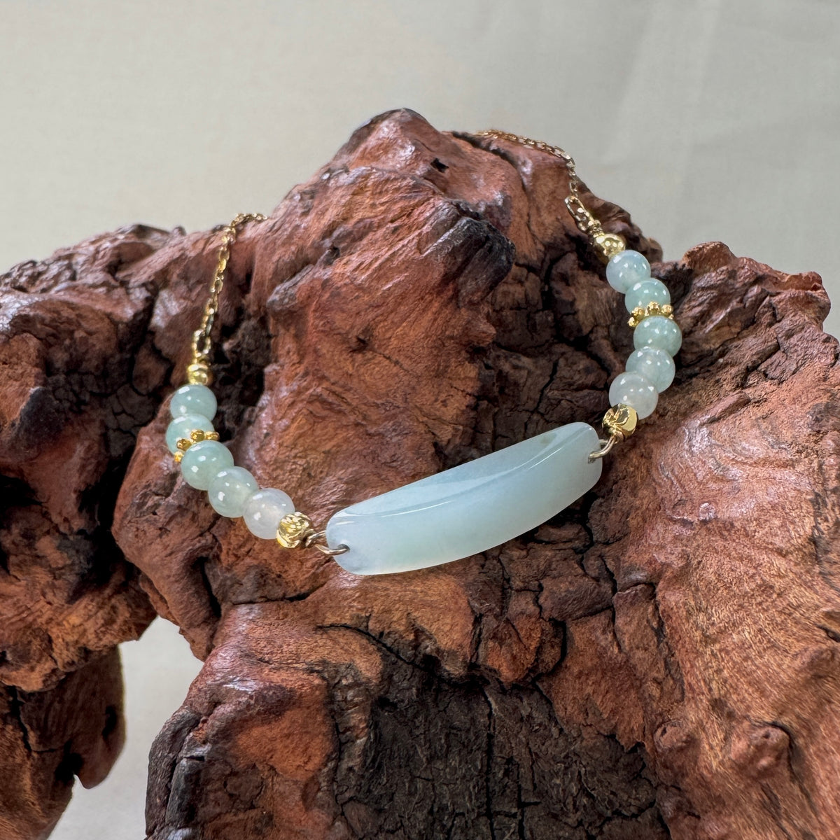 STACK | Mint Green Bar Jadeite Bracelet
