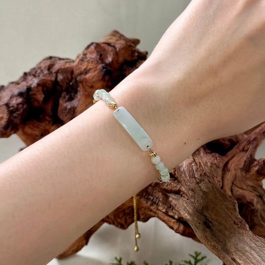 STACK | Mint Green Bar Jadeite Bracelet