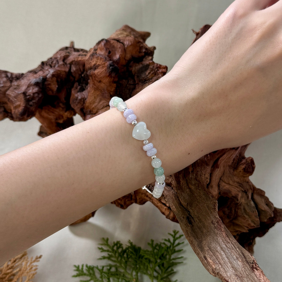 STACK | Pastel Heart Jadeite Bracelet