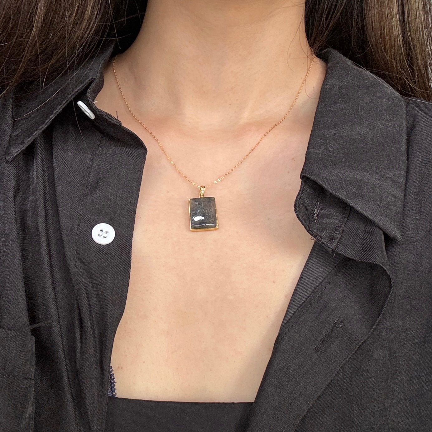 Irisca Jadeite Necklace