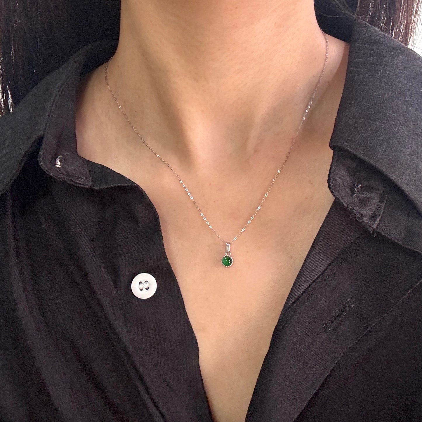 Petite Jadeite Necklace- Green