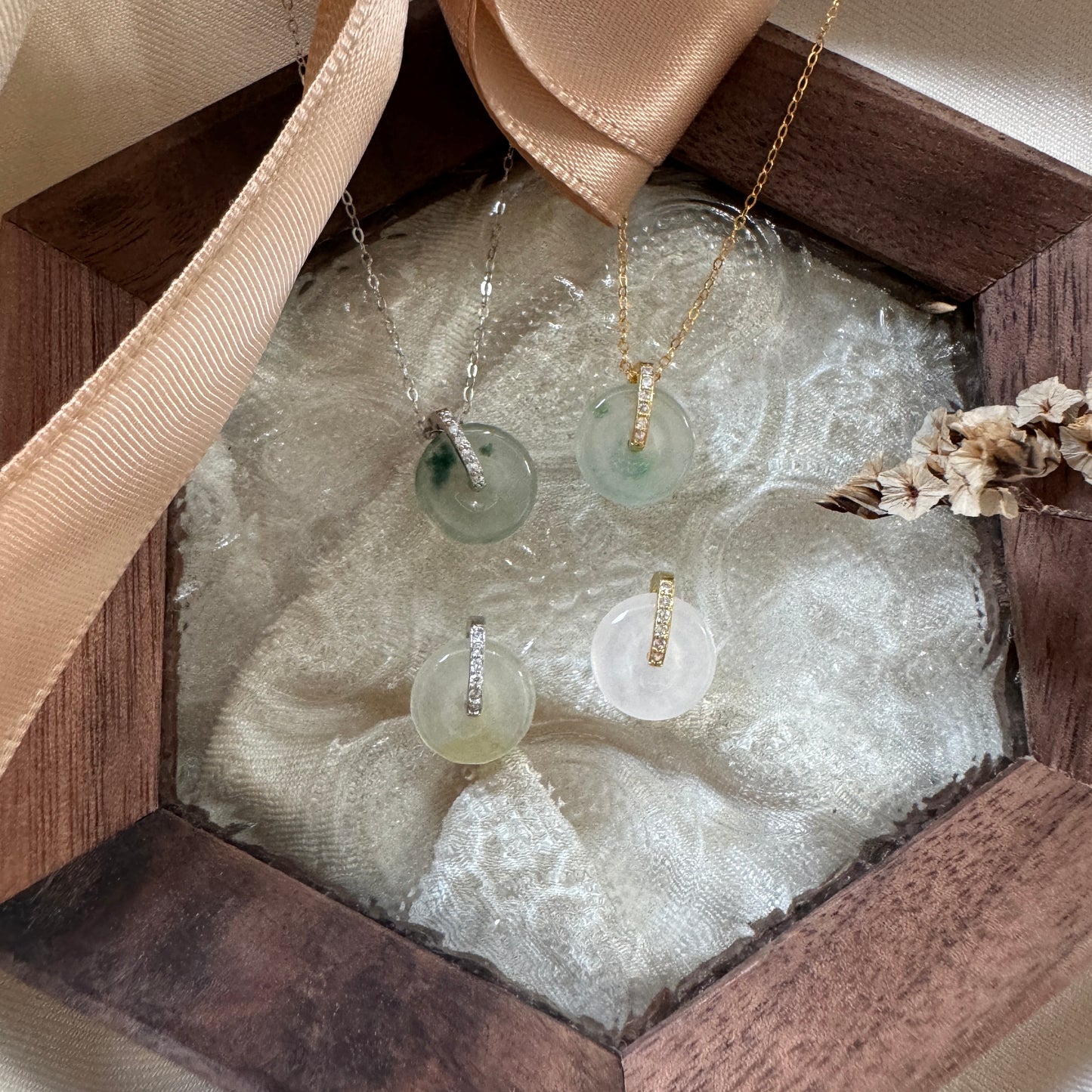 Petite Doughnut Jadeite Necklace