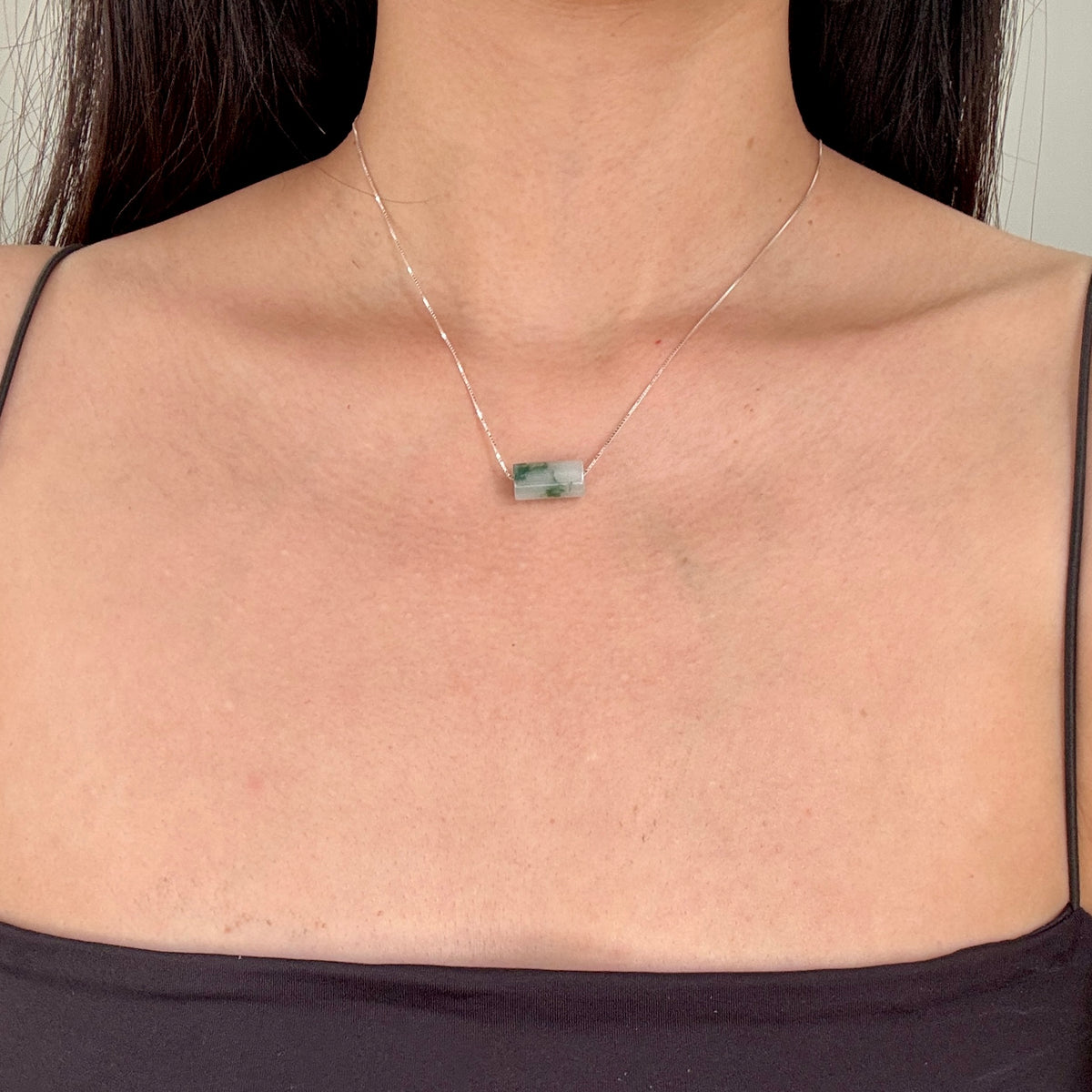 STAPLE | Piaohua Barrel Jadeite Necklace