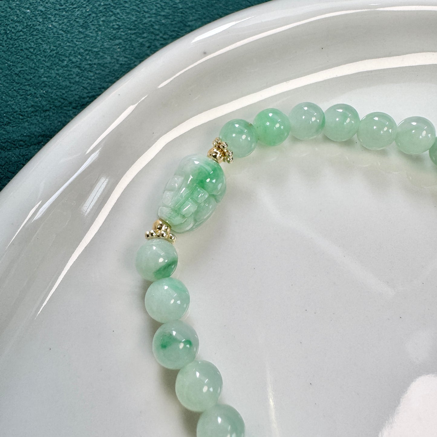 Pixiu Jadeite Bracelet | Green 01