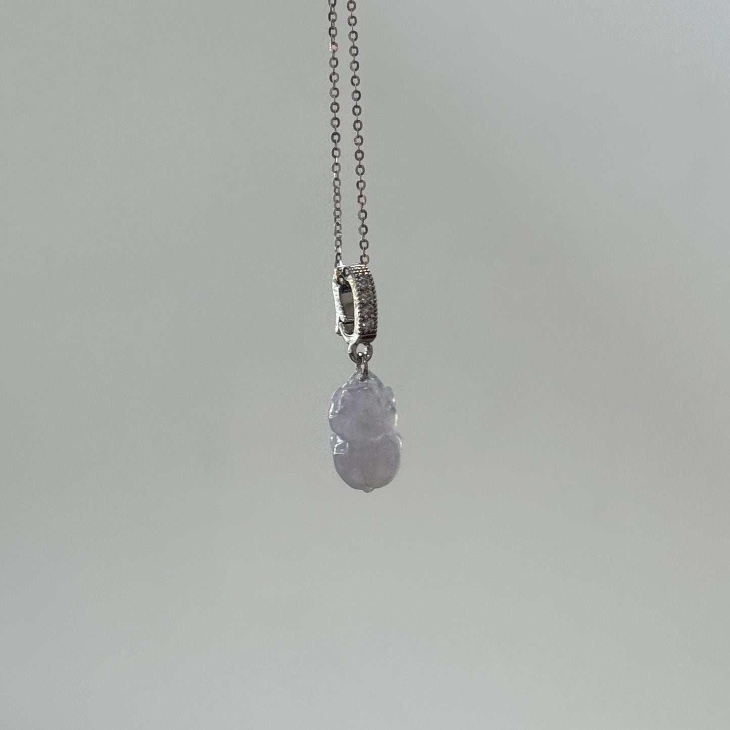 Pixiu Jadeite Necklace | Lavender 02