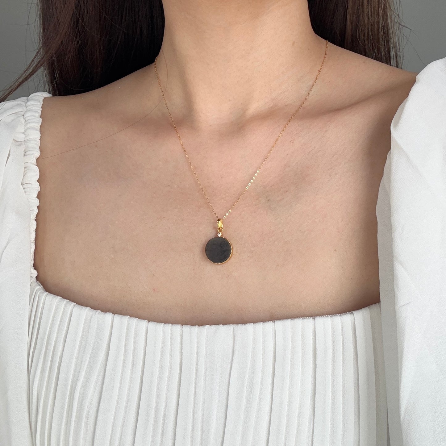 Wuji Jadeite Round Necklace