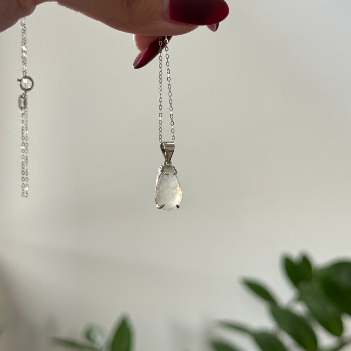 BLANC | Teardrop Jadeite Necklace