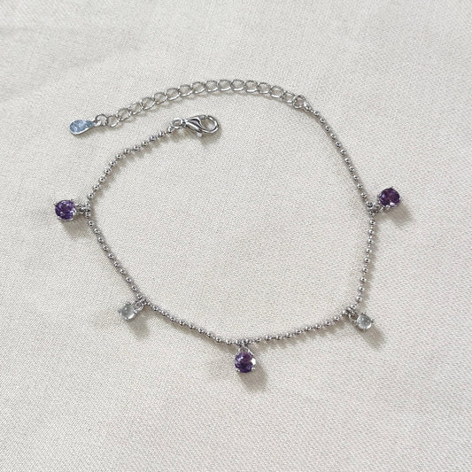 Eos Amethyst x Jadeite Bracelet