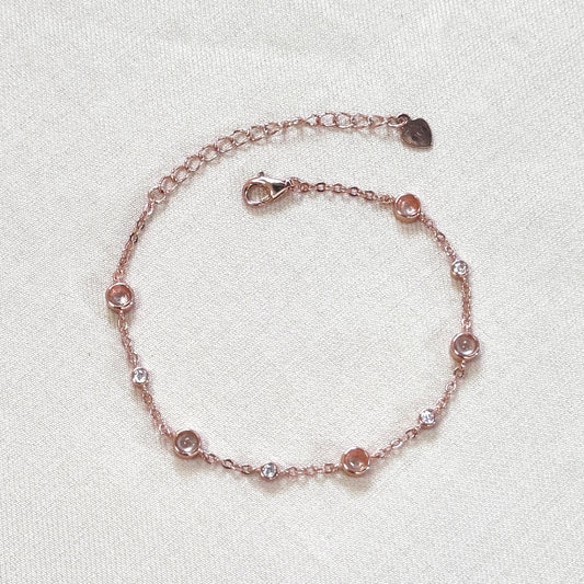 Elara Rose Quartz x Jadeite Bracelet