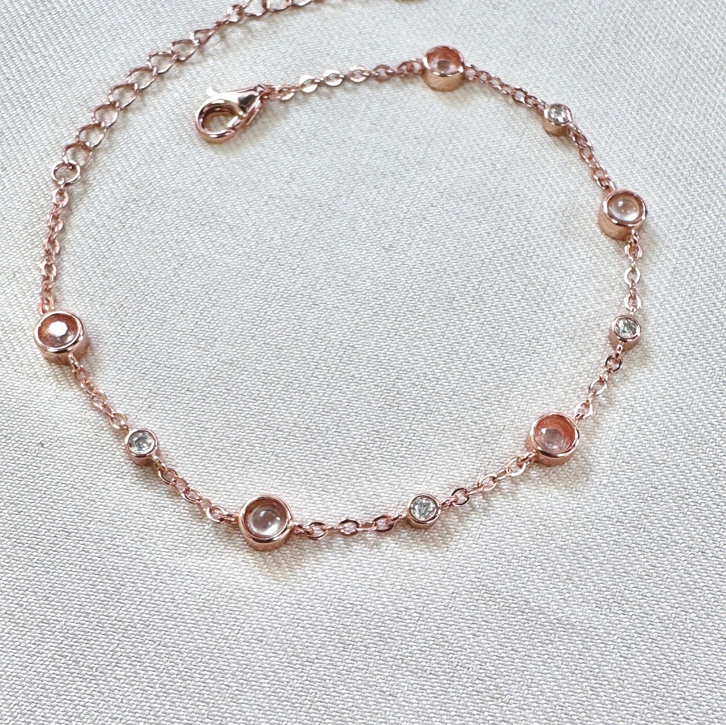 Elara Rose Quartz x Jadeite Bracelet