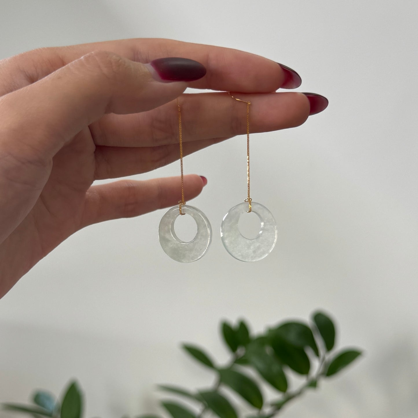 BLANC | 18k Gold Jadeite Earrings