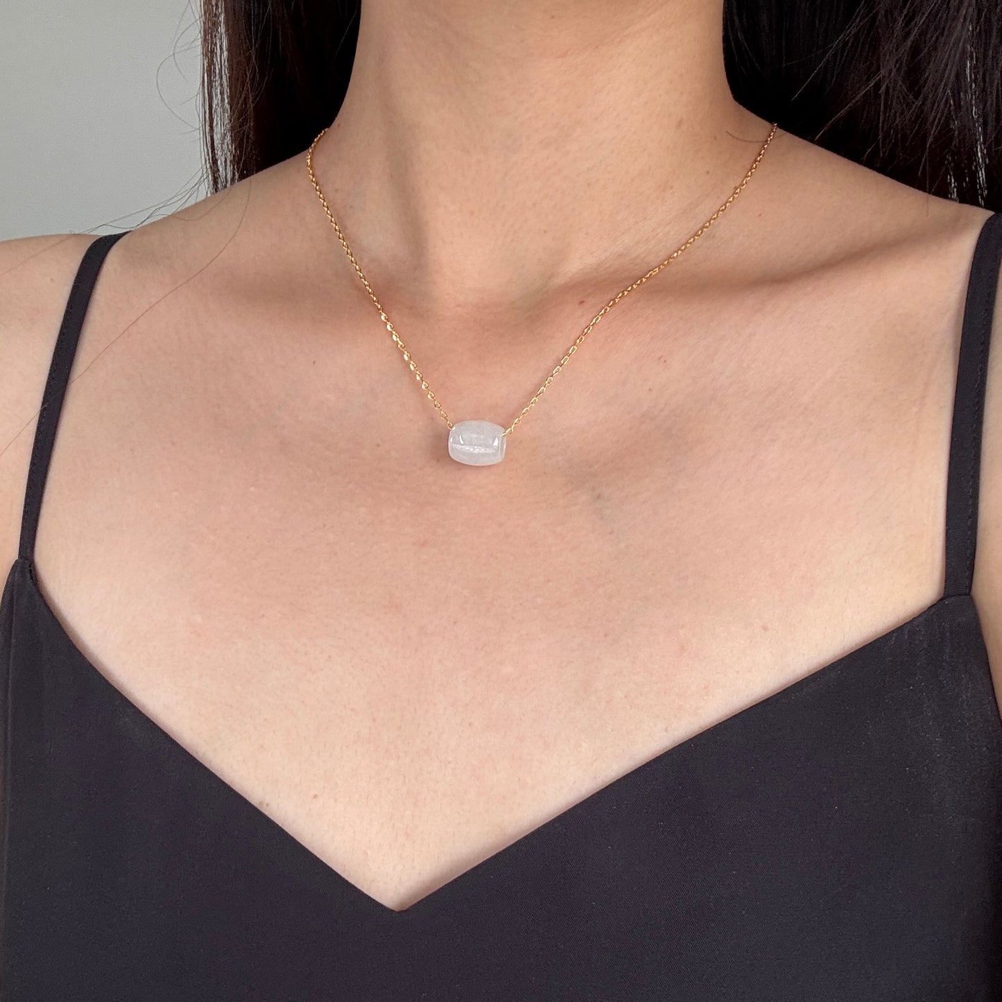 BLANC | Barrel Jadeite Necklace I