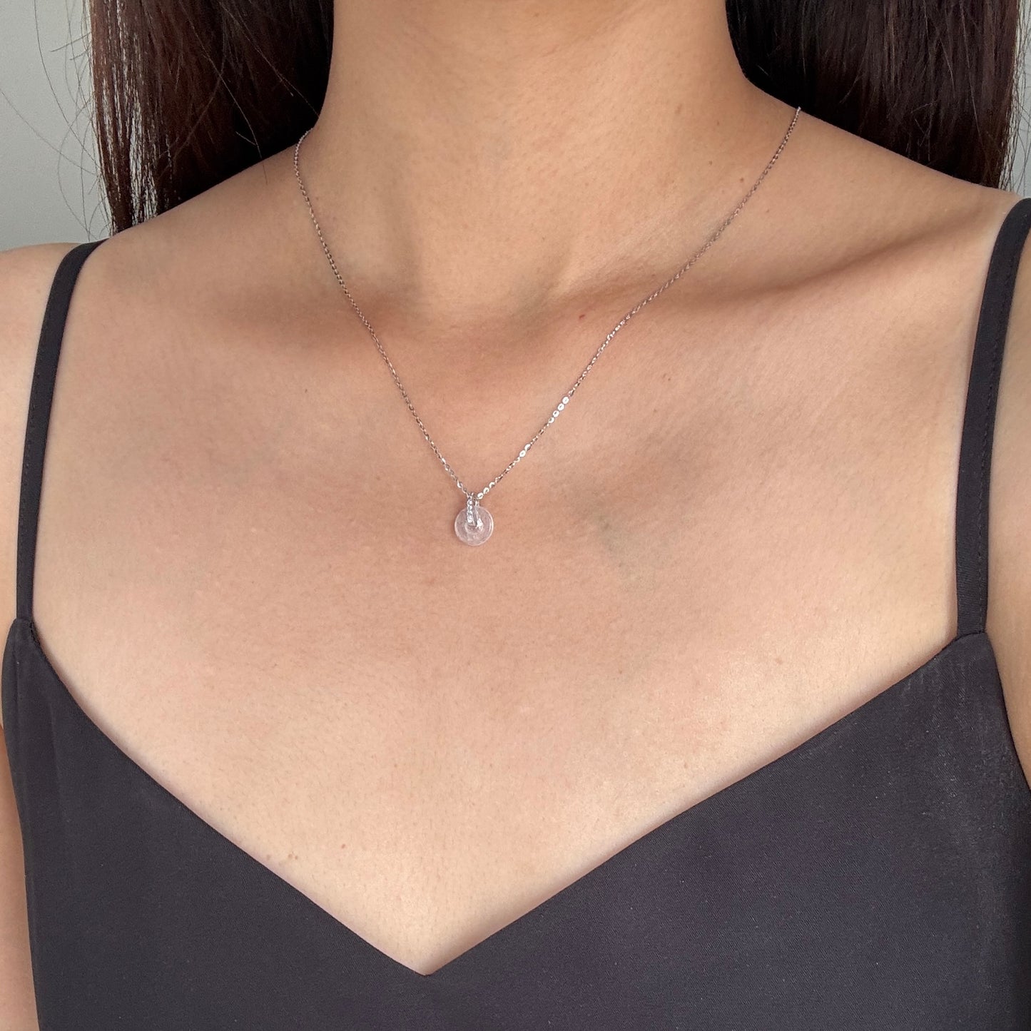 BLANC | Petite Doughnut Jadeite Necklace