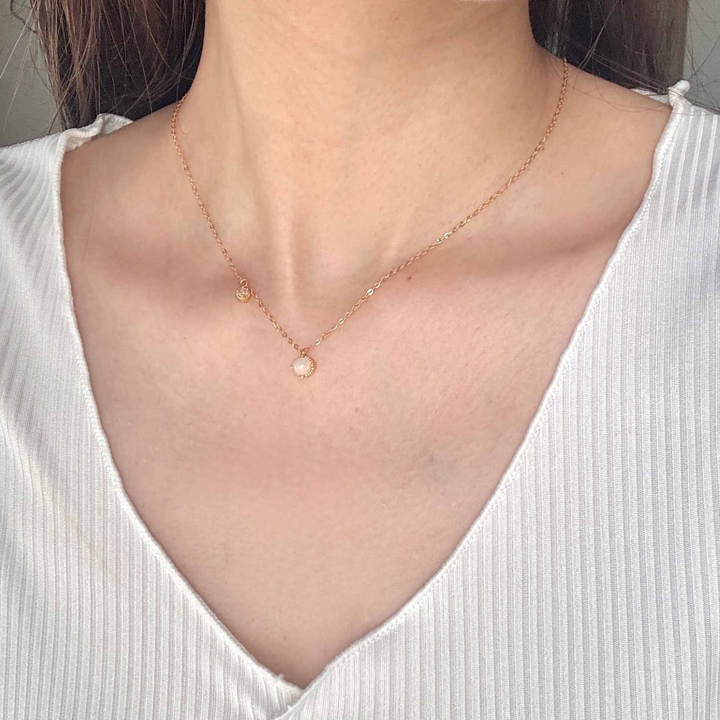 Aeris Opal x Jadeite Necklace