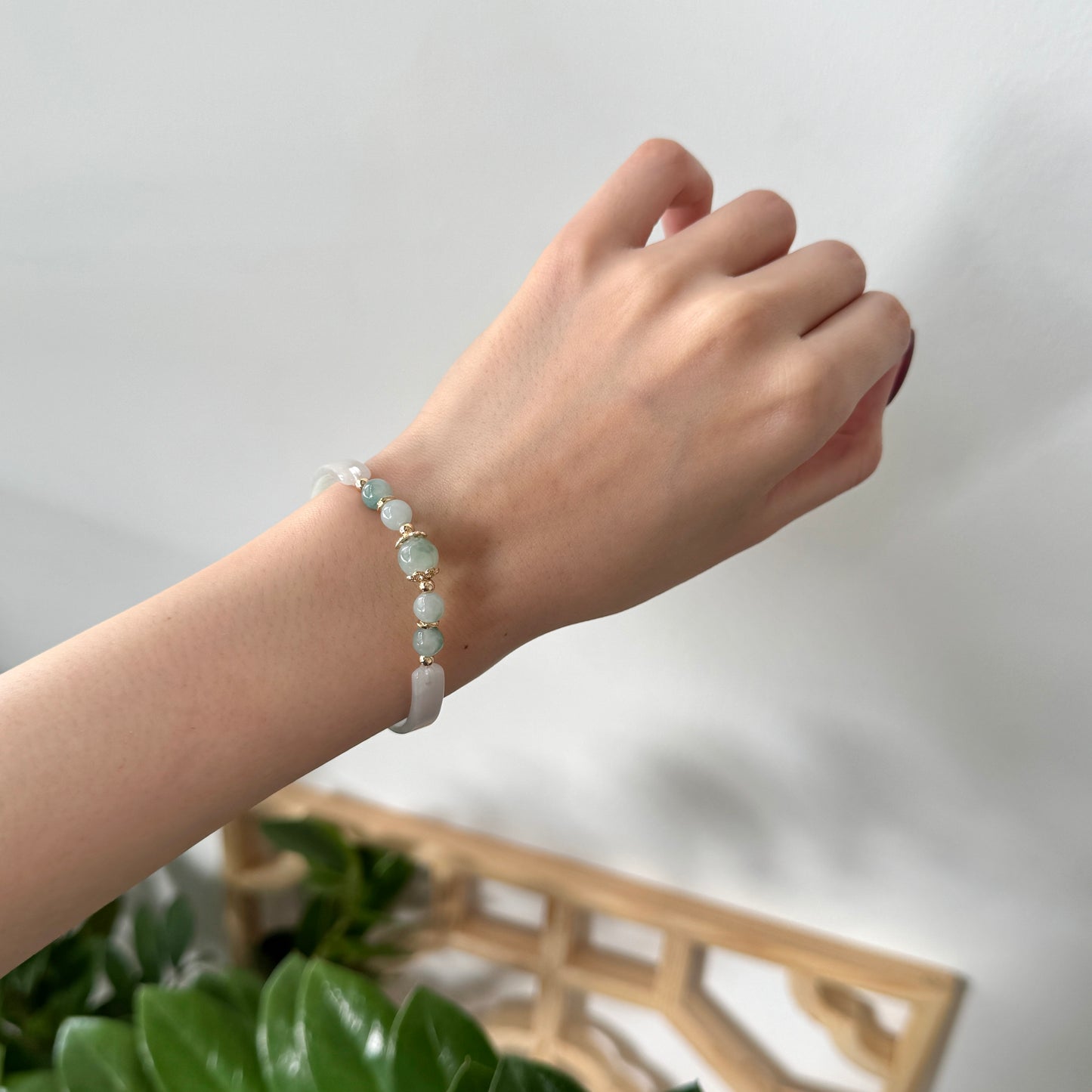 Ivara Jadeite Half-Bangle Bracelet