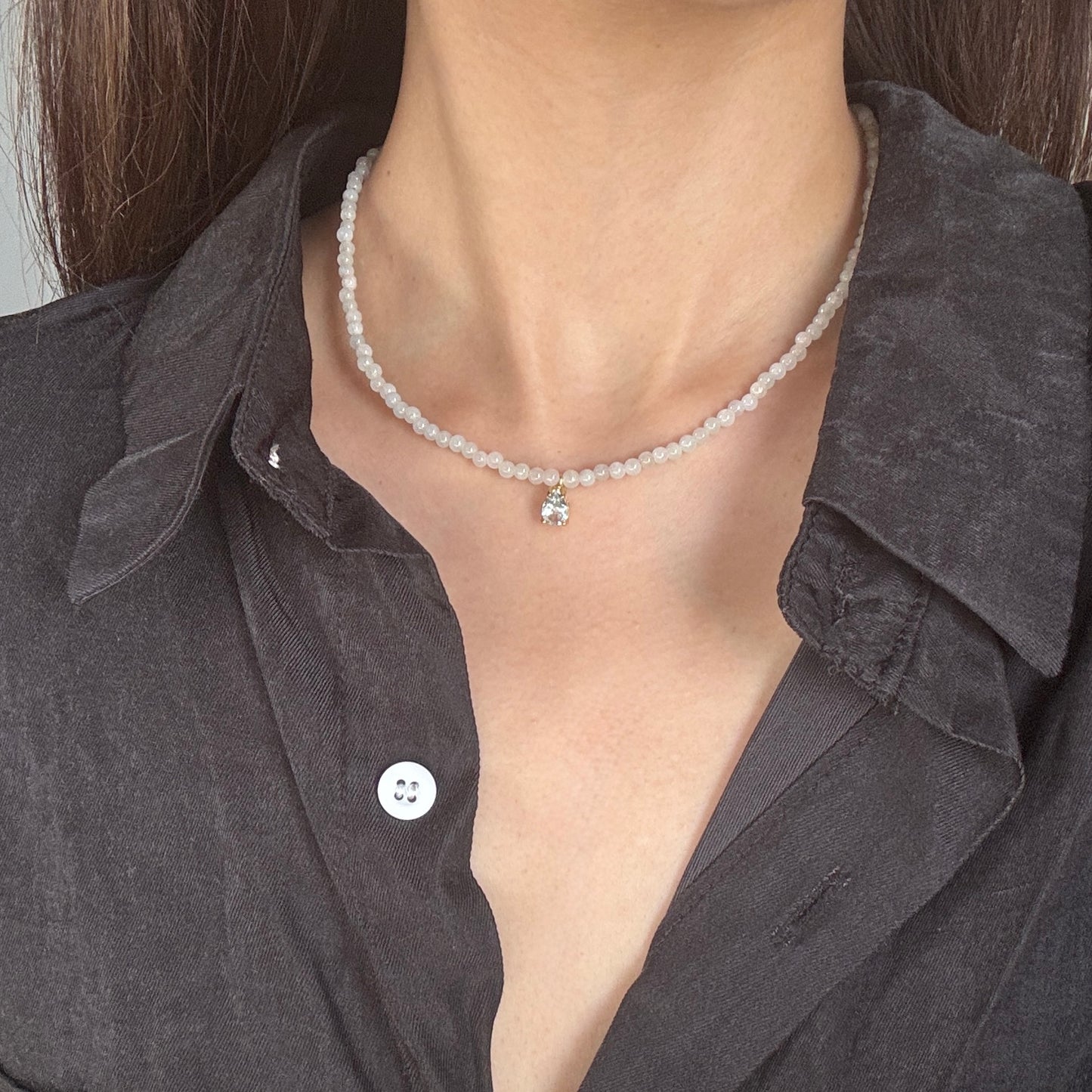 Topaz x Jadeite Necklace