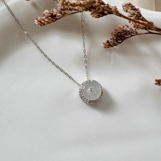 Halo Jadeite Necklace