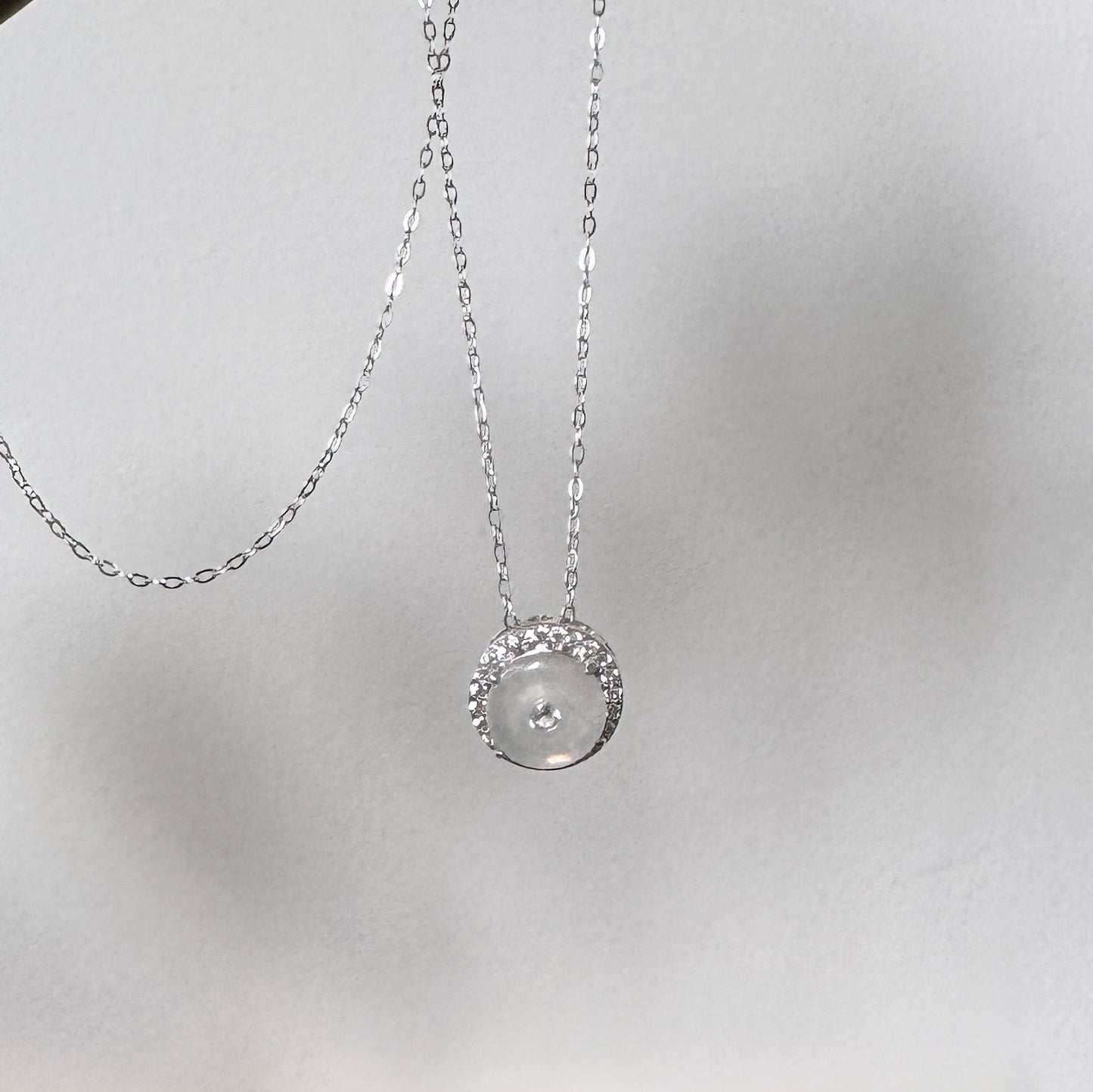 Halo Jadeite Necklace