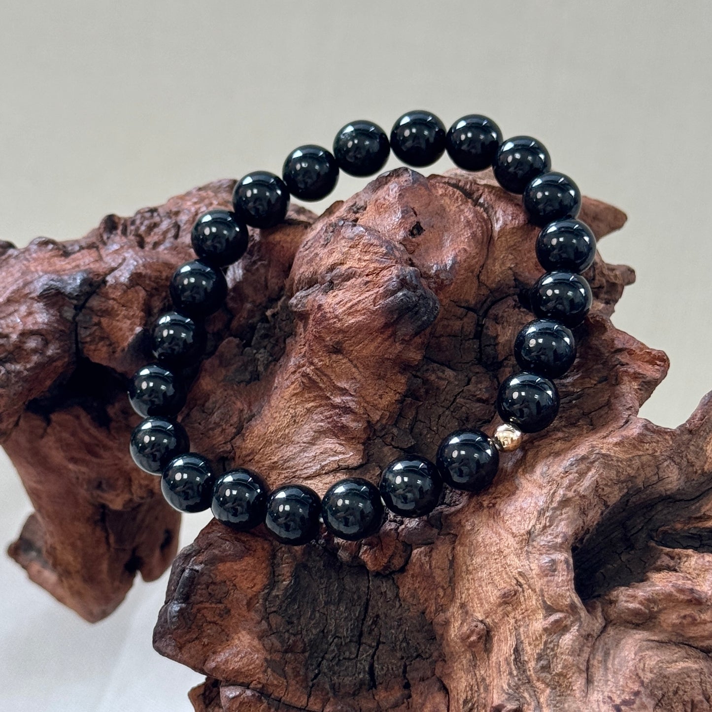 MÒ | Black Beaded Jadeite Bracelet I
