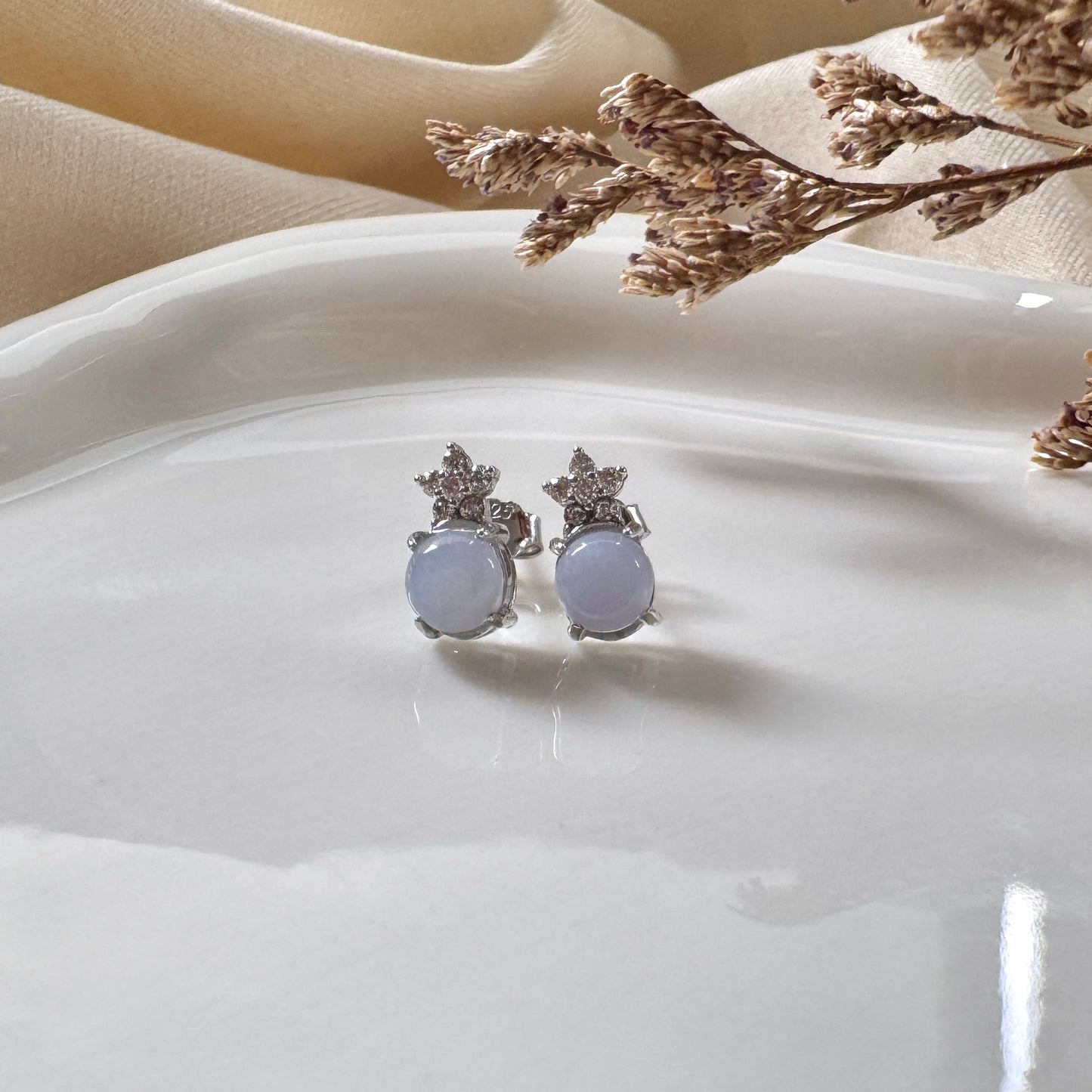 Reva Jadeite Earstuds