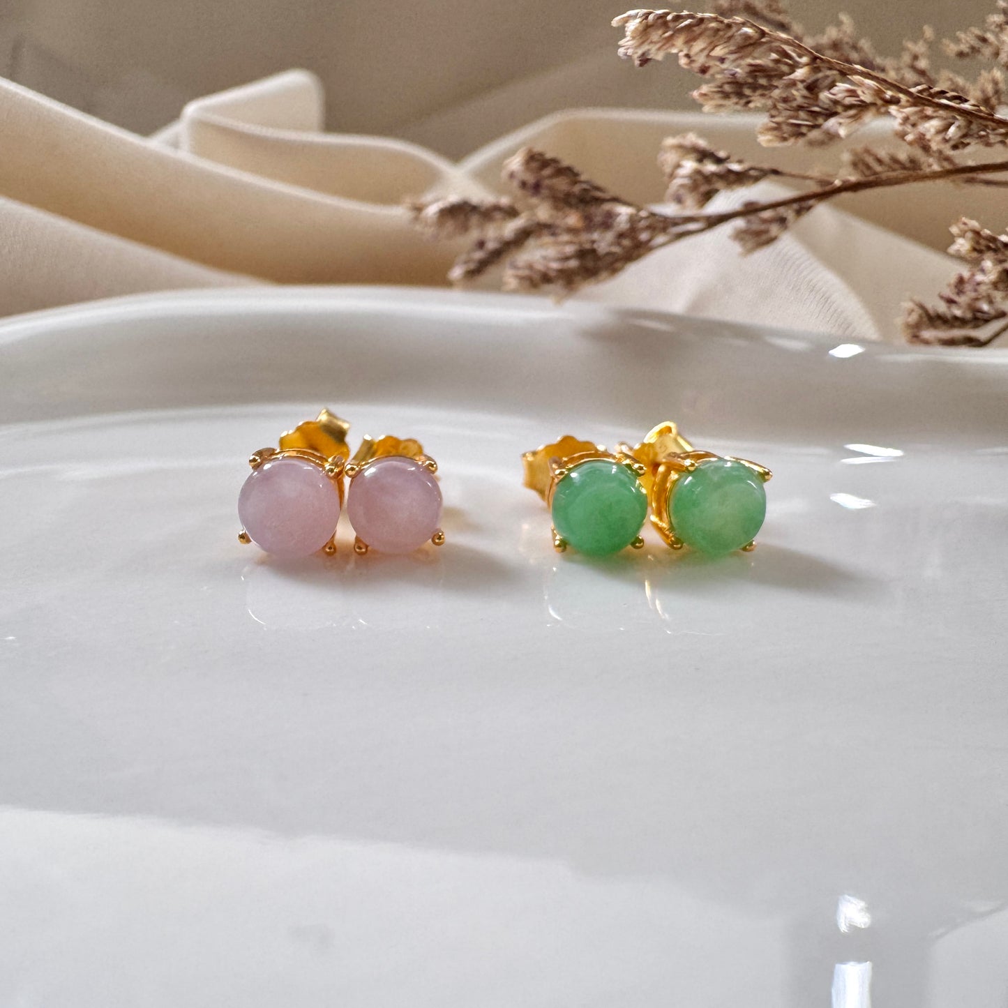 Novelle Jadeite Earstuds