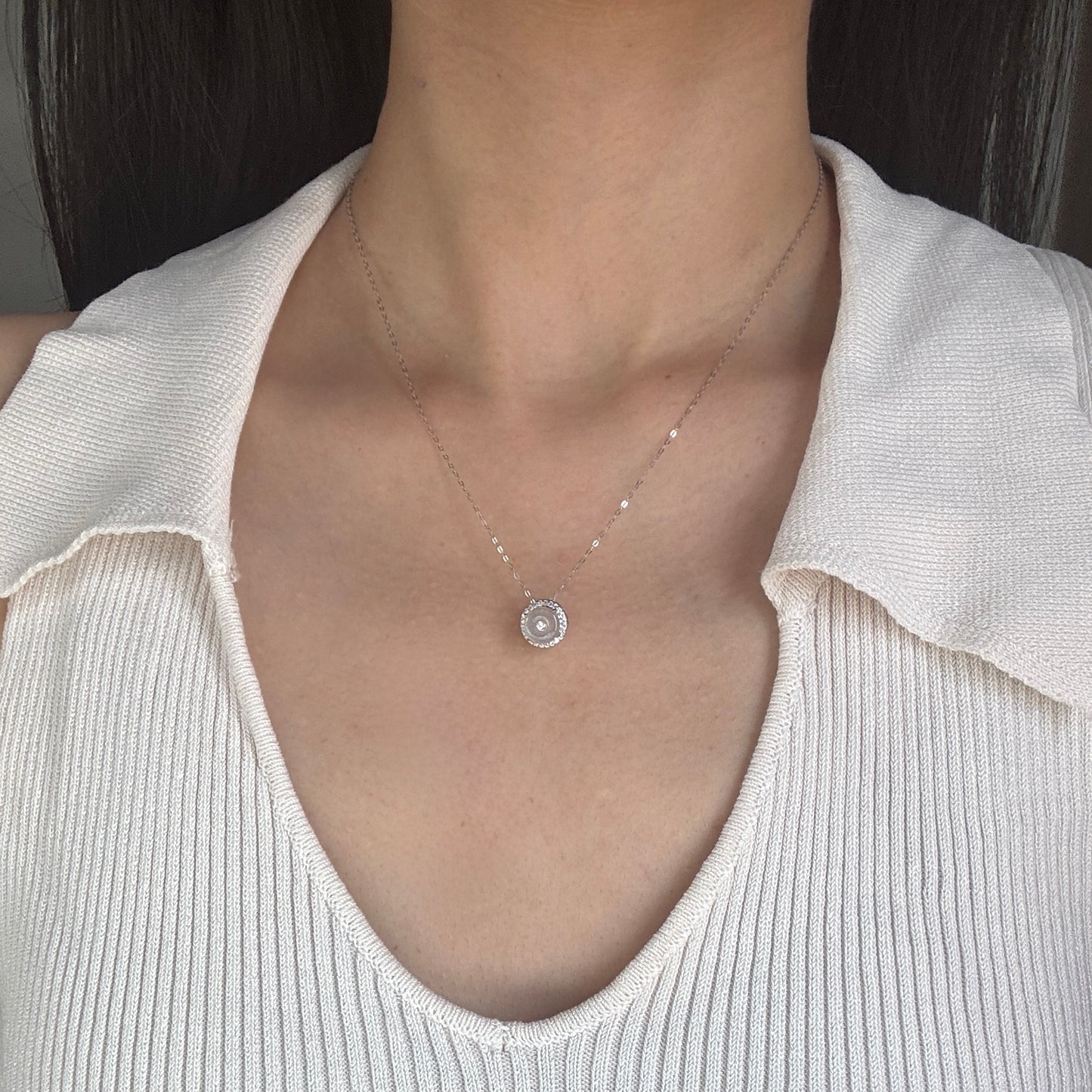 Halo Jadeite Necklace