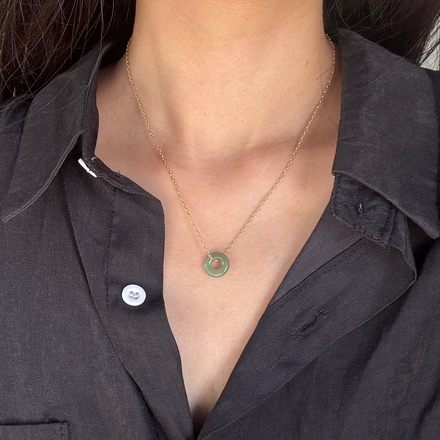 FOR HER | Doughnut Jadeite Necklace