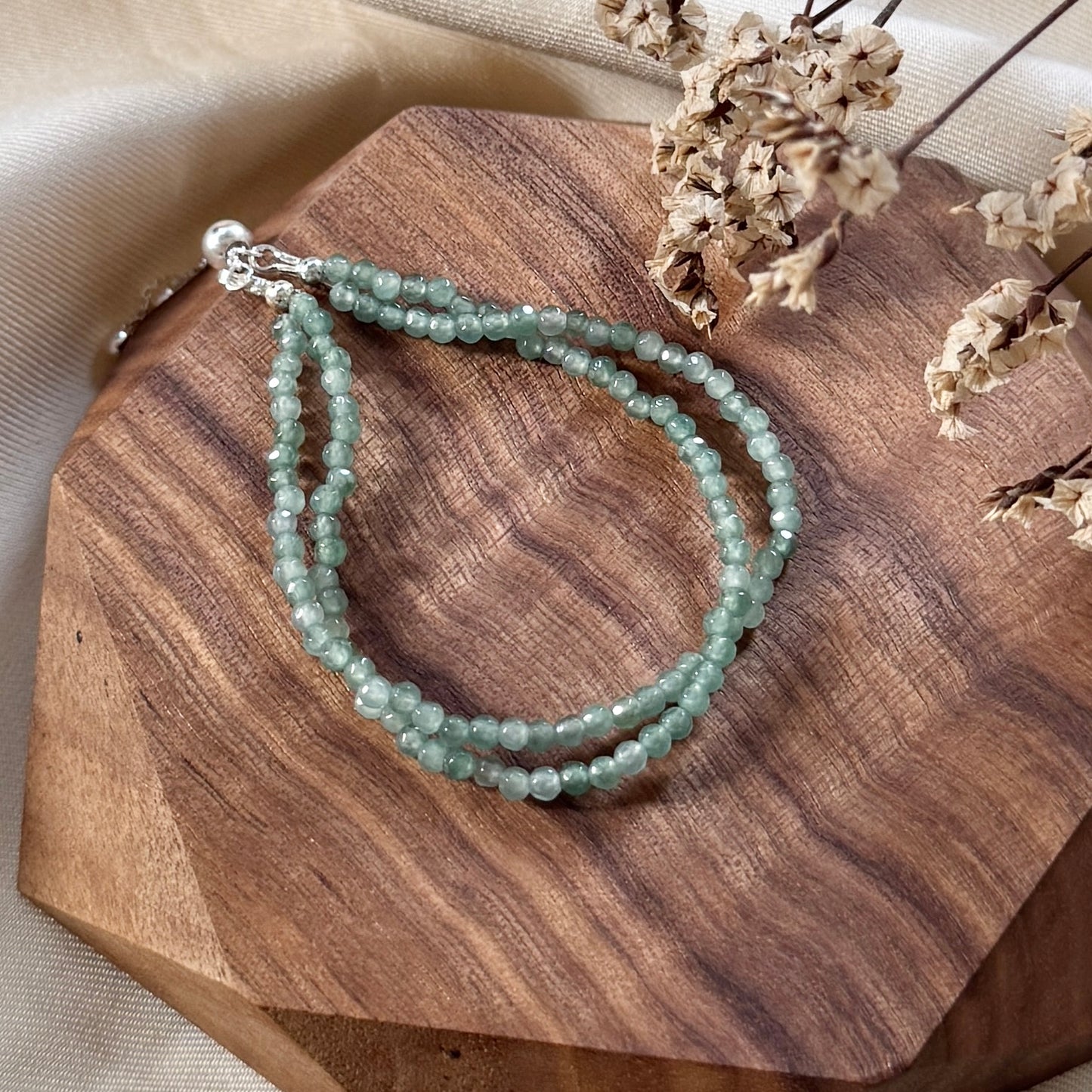 Nerelle Jadeite Twisty Bracelet